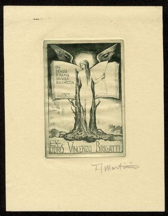  Alberto Martini  (Oderzo, 1876 - Milano, 1954) : Collana artisti d'eccezione. V cartella. 15 ex libris di Alberto Martini.  - Auction BOOKS, MANUSCRIPTS, PRINTS AND DRAWINGS - Libreria Antiquaria Gonnelli - Casa d'Aste - Gonnelli Casa d'Aste