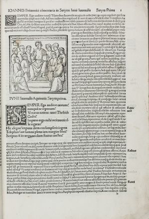  Iuvenalis Decimus Iunius : Opus quidem divinum antea impressorum vitio...  - Asta Manoscritti, Libri, Autografi, Stampe & Disegni - Libreria Antiquaria Gonnelli - Casa d'Aste - Gonnelli Casa d'Aste