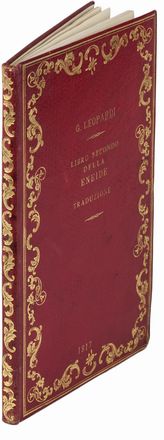  Vergilius Maro Publius, Leopardi Giacomo : Libro secondo della Eneide. Traduzione del Conte Giacomo Leopardi.  - Asta Manoscritti, Libri, Autografi, Stampe & Disegni - Libreria Antiquaria Gonnelli - Casa d'Aste - Gonnelli Casa d'Aste