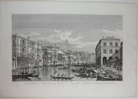 Dalle fabbriche di Rialto al palazzo Livran. Tav. 16. (da Canaletto).