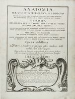 Anatomia per uso et intelligenza del disegno ricercata non solo su gl'ossi, e muscoli del corpo humano, ma dimostrata ancora su le statue antiche più insigni di Roma delineata in più tavole [...]. Libro Primo (-tutto il pubblicato).