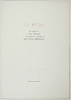 La rosa. Tre poesie di Ugo Fasolo e un'acquaforte originale...