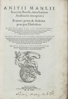 Dialectica. Nunc denique post tot impressiones, auxilio manu scriptorum codicum, in pristinum candorem a Martiano Rota restituta...