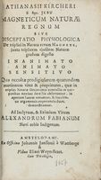 Magneticum naturae regnum sive disceptatio physiologica de triplici in Natura rerum Magnete...