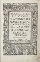 Sermones è graeca in latinam linguam versi Cosmo Paccio interprete.