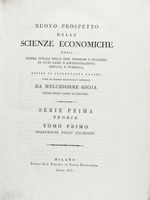 Nuovo prospetto delle Scienze economiche [...]. Tomo primo (-sesto ed ultimo).