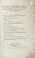 Astronomicon Libri VIII, per Nicolaum Pruknerum Astrologum nuper ab innumeris mendis vindicati...