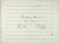 Op. 21 Serenata per Coro con / acc.to di Pianoforte / Parole di / Arrigo Boito / [...].