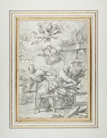 Storia della vita di un santo (San Carlo Borromeo?).