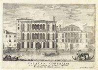 Palazzo Contarini - A  S. Vito Sopra il Canal Grande - Architettura di Angelo Procaccio.