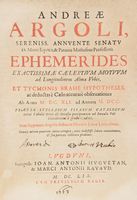 Ephemerides exactissimae caelestium motuum ad longitudinem Almae Urbis, et Tychonis Brahe hypotheses [...]. Tomus [Primus] (-tertius).
