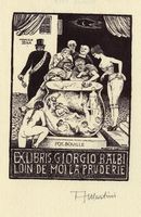 Lotto di 6 ex-libris.