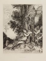 Le lion amoreux. La discorde. Da Gustave Moreau.