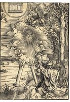 San Giovanni evangelista che divora il libro. Da Albrecht Dürer.