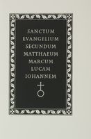 Sanctum Evangelium secundum Matthaeum, Marcum, Lucam, Iohannem.
