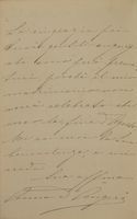 Lettera autografa firmata inviata al compositore [Amilcare Ponchielli?].