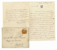 Lettera autografa firmata inviata a Marietta Carrara-Calvi.