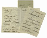 Lettera autografa firmata inviata all'impresario Franco Fano.