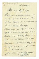 Lettera autografa firmata del compositore, critico e direttore d'orchestra tedesco.