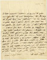 Lettera autografa firmata inviata al librettista Felice Romani.