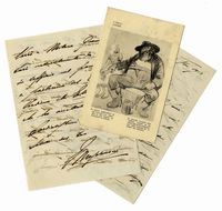 13 lettere e 6 cartoline autografe firmate inviate a Giovanni Tebaldini.