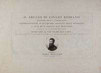 Il fregio di Giulio Romano dipinto nella Farnesina...