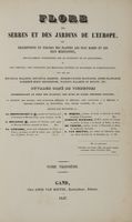 Flore des serres et des jardins de L'Europe...tome troisieme.