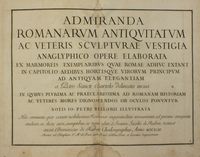 Admiranda Romanarum antiquitatum ac veteris sculpturae vestigia anaglyphico opere elaborata [...] notis Io. Petri Bellorii illustrata...
