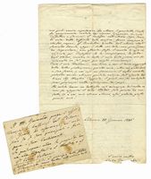 Lettera autografa firmata inviata a Giovanni Ricordi.