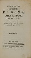 Nuova e succinta descrizione di Roma antica e moderna e de' monumenti sacri e profani...