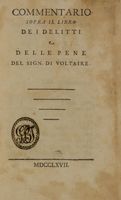 Commentario sopra il libro De i delitti e delle pene...