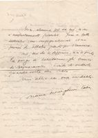 Lettera manoscritta firmata 'Maria Meneghini Callas' inviata al Comitato Amici del Teatro di Bagnacavallo (Ravenna).