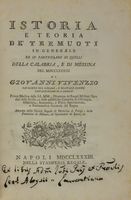 Istoria e teoria de' tremuoti in generale ed in particolare di quelli della Calabria, e di Messina del 1783...