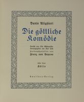 Die gttliche Komdie - La Divina commedia a cura di Carlo Toth, fantasie a colori di Franz von Bayros.
