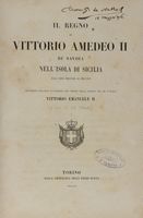 Il regno di Vittorio Amedeo II di Savoia nell'Isola di Sicilia dall'anno MDCCXIII al MDCCXIX....