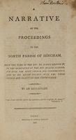A narrative of the proceedings in the North Parish of Hingham...