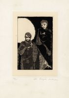 Quattro illustrazioni per il Faust di Goethe: Einfhrung, Heinrich mir graut vor dir, Mephisto erscheint dem alten Faust, Mit diesem Trank im Leibe.