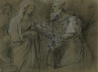 Simeone restituisce Ges bambino a Maria.