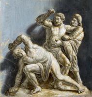 Scena dell'antichità classica. (Da Polidoro da Caravaggio?).