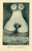 Due ex-libris erotici per Gino Sabattini.