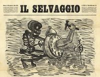 Cinque fascicoli de Il Selvaggio con linoleum originali.