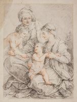 La Madonna col Bambino, sant'Elisabetta e san Giovannino.