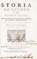 Storia de' Giudei e de' popoli vicini?.Tomo primo [-quinto].