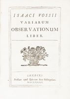 Variarum Observationum Liber.