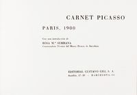 Carnet Picasso. Paris, 1900. Con una introduccin de Rosa M.a Subirana, conservadora tcnica del Museo Picasso de Barcelona.