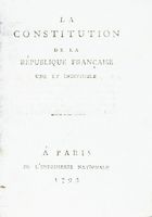La Constitution de la Rpublique Franaise, une et indivisible.