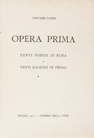 Opera prima.