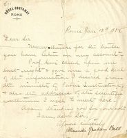 Lettera manoscritta con firma autografa.