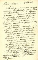 Lettera autografa firmata.