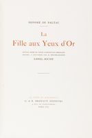 La fille aux yeux d'or. dition orne de treize compositions originales graves a l'eau-forte par le peintre-graveur Lobel-Riche.